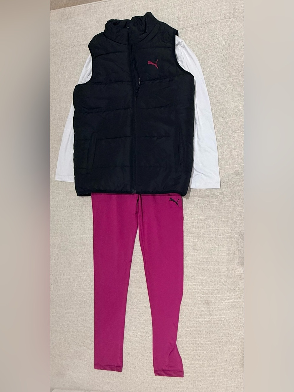 Brand new with tags PUMA girls 3-piece outfit set in size XL in puma black - Picture 1 of 12